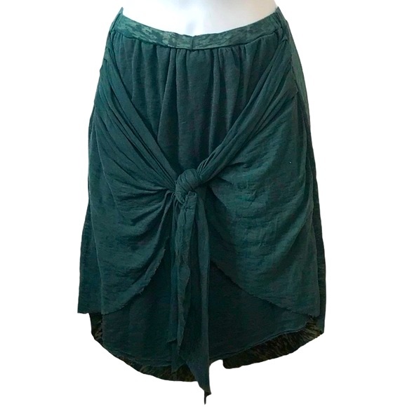 Isabel Marant Dresses & Skirts - Isabel Marant Etoile Front Knot Mini Skirt Teal L
